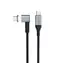 Rozpakowany - Magnetyczny pleciony kabel ładujący Epico USB-C do USB-C 2 m, szary / Rozpakowany