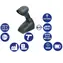Datalogic QuickScan I QM2131 zestaw 2-USB / skaner kodów kreskowych 1D / 433MHz / multi-IF / czarny