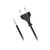 Solight PF08 przewód elastyczny 3M czarny / 2x 0,5mm2 