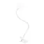 Lampa stołowa LED Solight z możliwością ściemniania i klipsem, biała / 8W / 300lm / 3000-5000K / USB