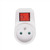 Gniazdo Solight P96 16A biały przełącznik / max 3680W