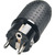 Zatyczka gumowa Solight P76 do wilgoci, czarna / prosta / IP44 