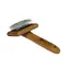 BAMBOO GROOM Mały, delikatny pędzel z końcówkami ze stali nierdzewnej / Finisher