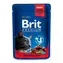 Brit Premium Koty z gulaszem wołowym i groszkiem 100 g / Saszetki dla kotów