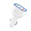 Ładowarka samochodowa Dudao R7S / 3x USB / QC 3.0 / 18 W / 2,4 A / biała