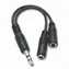 PremiumCord Rozgałęźnik kabla 3,5 Jack M - 2xF 10cm