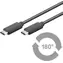 MicroConnect USB3.1 Typ C (M) - Typ C (M) 0,5 m czarny