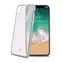 Etui Celly Laser TPU - obramowanie z efektem matowego metalu do Apple iPhone X w kolorze srebrnym