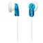Sony MDR-E9LPL - Słuchawki douszne, przetwornik 13,5 mm, magnes neodymowy, kabel 1,2 m, Niebieski