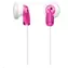 Sony MDR-E9LPP - Słuchawki douszne, przetwornik 13,5 mm, magnes neodymowy, kabel 1,2 m, Różowy