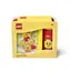 Zestaw przekąsek LEGO® Lunch 40581725 ICONIC Girl żółto-czerwony / butelka i pudełko