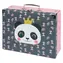 Składany tornister szkolny BAAGL Panda z mocowaniami / 32,5 x 10,5 x 26 cm