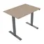 Neutralle MOKJ75140ANN Biurko robocze klonowo-szare / elektrycznie regulowana wysokość / 75x140cm / nośność 70kg