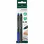 Faber-Castell Marker permanentny / 2 szt. / czarno-niebieski