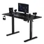 Biurko SENSE7 Nojo, czarne / wysokość regulowana elektrycznie / 120 x 60 cm / nośność 70 kg
