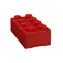 Pudełko na przekąski LEGO® 100 x 200 x 75 mm - czerwone