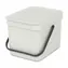 Kosz na śmieci Brabantia Sort & Go 6 l jasnoszary / z uchwytem / plastik / 20 x 18,1 x 24,5 cm