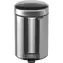 Brabantia Newicon Kosz na śmieci pedałowy 3 L srebrny matowy / średnica 16,8 cm / wysokość 26,4 cm