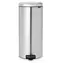 Brabantia Newicon Kosz na śmieci z pedałem 30 L odporny na odciski palców matowy srebrny / średnica 29,3 cm / wysokość 67,9 cm