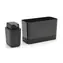 Brabantia Organizer do zlewu z dozownikiem ciemnoszary / plastik / 8,5 x 19 x 13,5 cm
