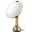 Simplehuman Sensor Touch / Lusterko kosmetyczne / Oświetlenie DUAL LED / mosiądz