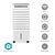 Nedis COOL116CWTW biały / Mobilna chłodnica powietrza / SmartLife / 65 W / 5 l / 3 prędkości / 215 m3-h / pilot zdalnego sterowania 