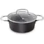 Naczynie żaroodporne Lamart Granit z pokrywką 2,2 l, szare / 20 x 9 cm / aluminiowe