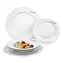 Zestaw talerzy okrągłych Lamart Dine 6 szt. biały / porcelana