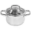 Garnek Lamart Prestige z pokrywką 2,5 l srebrny / 18 x 10,5 cm / stal nierdzewna