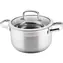 Garnek Lamart Prestige z pokrywką 5,8 l srebrny / 24 x 13,5 cm / stal nierdzewna