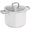 Garnek Lamart Prestige z pokrywką 7,9 l srebrny / 24 x 18 cm / stal nierdzewna