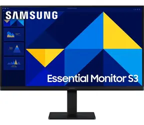 24-calowy Samsung Essential S3 czarny / Monitor / IPS / 1920x1080 / 100Hz / 5ms / 1000:1 / 250 cd/m2 / HDMI + VGA / VESA