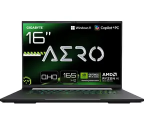 GIGABYTE AERO X16 1VH93CZC94AH szary / 16" WQXGA 165Hz / AMD RYZEN AI 7 350 / 16 GB / 1 TB SSD / RTX 5060 8 GB / W11H