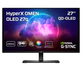 27" HP OMEN 27q czarny / Monitor gamingowy / QD-OLED / QHD / 240 Hz / 0,03 ms / DP+HDMI