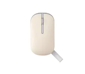 Asus MD100 beżowa / Mysz bezprzewodowa / optyczna / 800-1600 DPI / 3 przyciski / BT 5.0 / 2,4 GHz