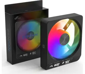 Fortron FSP ZENFAN-BA czarny / Wentylator / 140 mm / ARGB / PWM / wyświetlacz cyfrowy / 26 dB