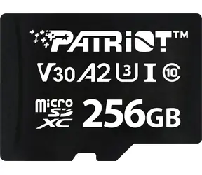 Patriot VX Series 256 GB / Micro SDXC / UHS-I V30 / U3 / A2 / odczyt: 90 MB/s / zapis: 80 MB/s