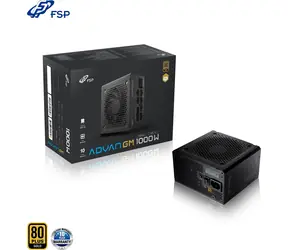 Fortron FSP ADVAN GM 1000W / Zasilacz / ATX 3.1 / 1000 W / 80 PLUS Gold / Okablowanie modułowe / Wentylator 120 mm