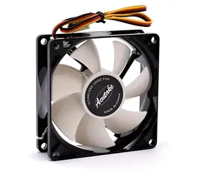 Acutake ACU-FAN80 SHINE biały / Wentylator / 80 mm / 1600 obr./min / 14,9 dB / biała dioda LED / 3-pinowy