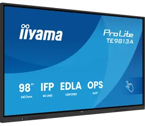 98" IIYAMA ProLite TE9813A-B2AG czarny / interaktywny wyświetlacz / IPS / 4K UHD / 40-punktowy dotyk / Android 14 / EDLA