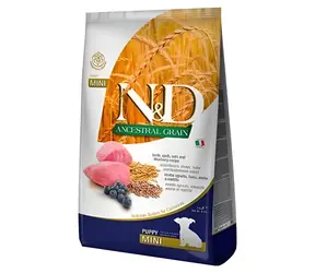 N&D Ancestral Grain Puppy Mini Lamb 2,5 kg / Granulat dla szczeniąt / ras małych i miniaturowych