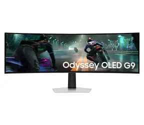 49" Samsung G91SD srebrny / Monitor / OLED / 5120 x 1440 / 32:9 / 144 Hz / DisplayHDR 400 True Black