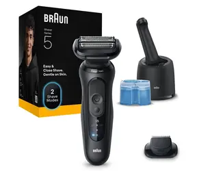 Braun Series 5 52-N7200cc czarny / Golarka foliowa / stacja czyszcząca