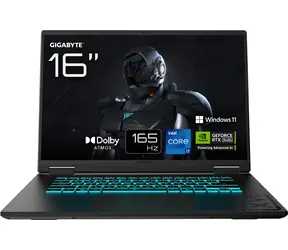 GIGABYTE GAMING A16 CWHI3CZ894SH czarny / Laptop gamingowy / 16" WUXGA / Intel Core i7-13620H / 16 GB / 1 TB SSD