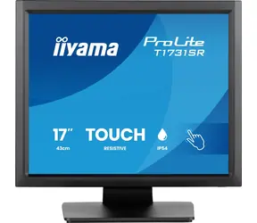17" iiyama ProLite T1731SR-B2S czarny / monitor dotykowy / TN / 1280x1024 / 250 cd/m2 / IP54 / HDMI+DP+VGA / głośniki