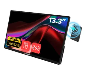 13,3" Verbatim 32087 czarny / przenośny monitor dotykowy / IPS / WUXGA 1920×1200 / USB-C / power bank 5000 mAh