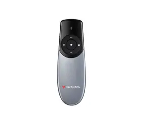 Verbatim Focus czarny / Prezenter bezprzewodowy / Czerwony wskaźnik laserowy / RF 2,4 GHz / Zasięg 30 m / USB-C