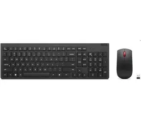 Lenovo czarny / Zestaw klawiatury i myszy bezprzewodowej / RF