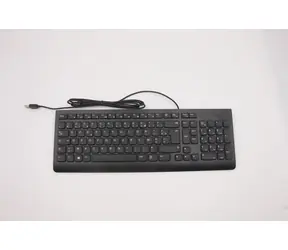 Klawiatura Lenovo USB KB BK czarna / Klawiatura przewodowa / USB / FR