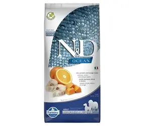 N&D Ocean Dog Cod, Pumpkin & Orange Adult Medium/Maxi 2,5 kg / Karma dla dorosłych psów średnich i dużych ras